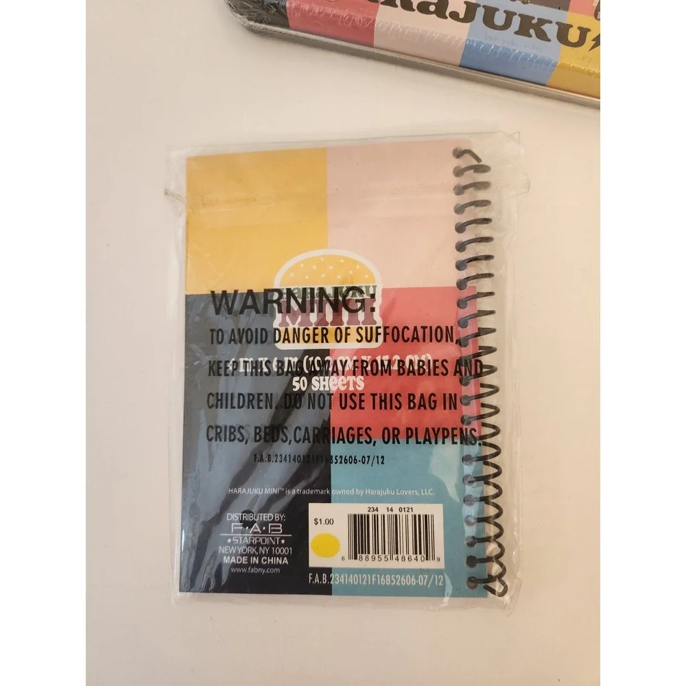 Harajuku Mini For Target Kawaii Journal, Pencil Case And Multi-color Pen Lot